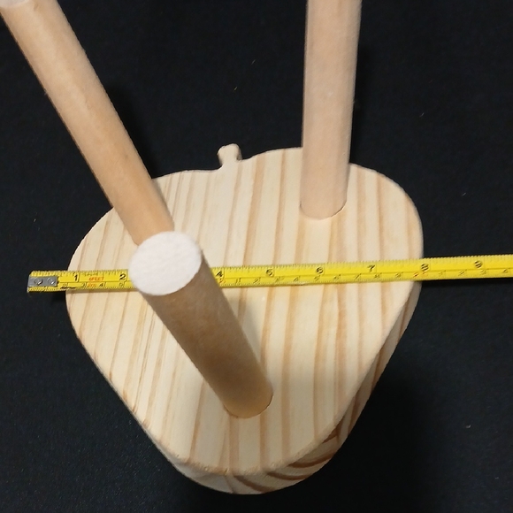 Wooden Strawberry Shaped Accent Stool - Picture 5 of 7